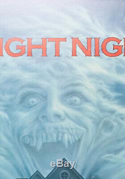 Affiche Originale De Fright Night, Uk Quad, Film / Film Peter Mueller