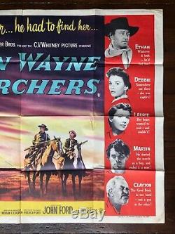 Affiche Originale De The Searchers, Uk Quad, Film / Film, 1956, John Wayne