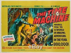 Affiche Originale De The Time Machine, Uk Quad, Film / Film De 1960, Reynold Brown