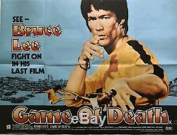 Affiche Originale Du Film Game Of Death - Quad 1978 - Bruce Lee Kung Fu