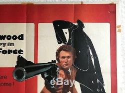 Affiche Originale Du Film Quad De Magnum Force 1973: Clint Eastwood Le Sale Harry