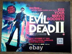 Affiche Originale RARE Evil Dead II 2022