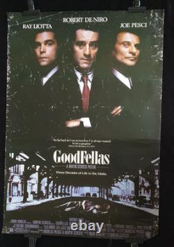 Affiche Quad Originale Rare de GoodFellas 40 x 27 Objet de Collection
