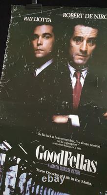 Affiche Quad Originale Rare de GoodFellas 40 x 27 Objet de Collection