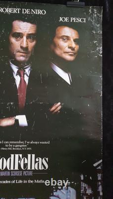 Affiche Quad Originale Rare de GoodFellas 40 x 27 Objet de Collection