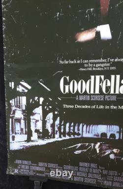 Affiche Quad Originale Rare de GoodFellas 40 x 27 Objet de Collection
