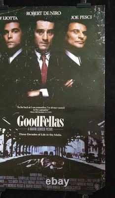 Affiche Quad Originale Rare de GoodFellas 40 x 27 Objet de Collection