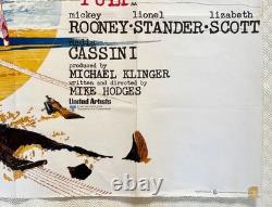 Affiche Quad Originale de Pulp 1972 Michael Caine Mickey Rooney Mike Hodges