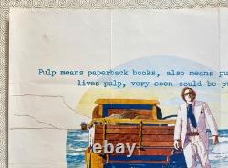 Affiche Quad Originale de Pulp 1972 Michael Caine Mickey Rooney Mike Hodges