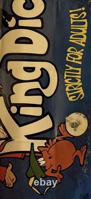 Affiche Quad Rare de 1973 King Dick Animation Adulte Comédie Vintage Originale