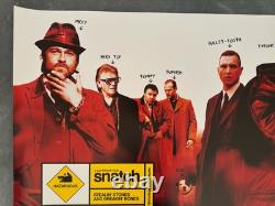 Affiche Quad de Cinéma Originale du Royaume-Uni de Snatch 2000 - Guy Ritchie, Brad Pitt, Jason - Roulée