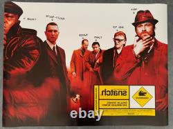 Affiche Quad de Cinéma Originale du Royaume-Uni de Snatch 2000 - Guy Ritchie, Brad Pitt, Jason - Roulée