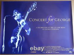 Affiche Quad du Concert pour George Harrison 2003 Les Beatles Paul McCartney Ringo
