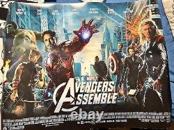 Affiche Quad du Film Avengers Assemble RARE MCU Robert Downey Jr