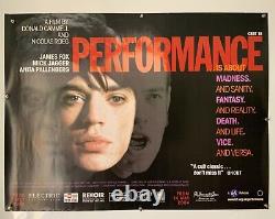 Affiche Quadruple Originale de Performance 2004 BFI Sortie au Royaume-Uni