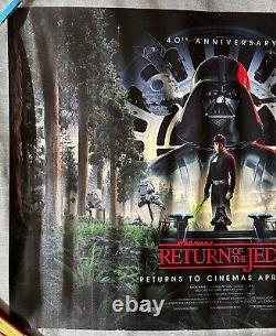 Affiche britannique originale 'Star Wars : Le Retour du Jedi' Quad (Rare) pour le 40e anniversaire.