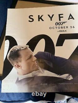 Affiche cinéma quadriptyque de James Bond Skyfall