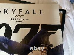 Affiche cinéma quadriptyque de James Bond Skyfall