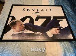 Affiche cinéma quadriptyque de James Bond Skyfall