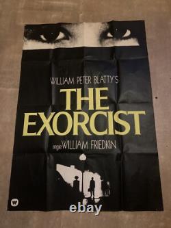 Affiche de L’Exorciste RARE version allemande / anglaise grande taille panneau d’affichage HORREUR