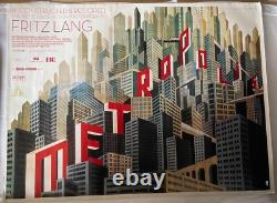 Affiche de boîte lumineuse originale Quad de la réédition de Metropolis