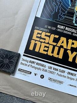 Affiche de cinéma Escape From New York de John Carpenter en 4K par Matt Ferguson AP 2018