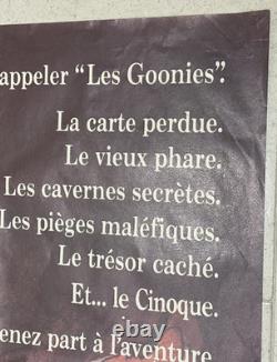 Affiche de cinéma Goonies 1985 ORIGINALE FRANÇAISE GRANDE 47x63 Pas Quad