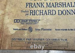 Affiche de cinéma Goonies 1985 ORIGINALE FRANÇAISE GRANDE 47x63 Pas Quad