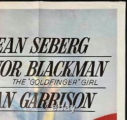 Affiche de cinéma ORIGINALE Quad Moment to Moment Jean Seberg Honor Blackman 65