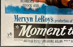Affiche de cinéma ORIGINALE Quad Moment to Moment Jean Seberg Honor Blackman 65