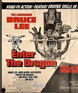Affiche de cinéma Quad Movie Originale Entrez dans le Dragon / Death Race 2000