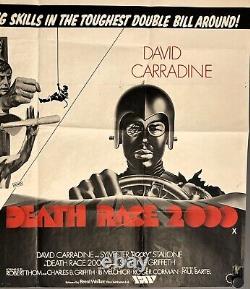 Affiche de cinéma Quad Movie Originale Entrez dans le Dragon / Death Race 2000