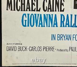 Affiche de cinéma Quad ORIGINALE de Deadfall Michael Caine Bryan Forbes 1968