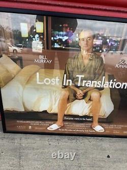 Affiche de cinéma britannique perdue dans la traduction encadrée 30X40 Bill Murray Sofia Coppola