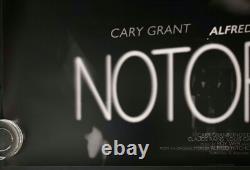 Affiche de cinéma du film Notorious Original Quad Hitchcock Bergman Grant BFI 4K RR