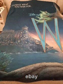 Affiche de cinéma géante en tissu originale DISNEY WISH RARE