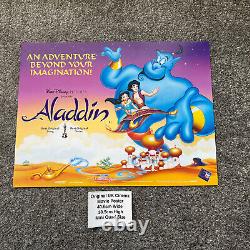 Affiche de cinéma originale Aladdin de Disney Mini Quad UK
