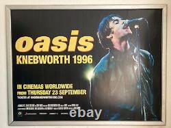 Affiche de cinéma originale Oasis Knebworth Quad UK avec Liam Noel Gallagher