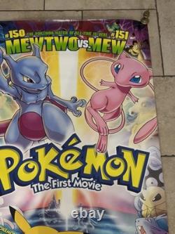 Affiche de cinéma originale Pokémon Le Premier Film 1999 Royaume-Uni format 27 x 40