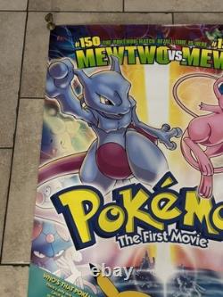 Affiche de cinéma originale Pokémon Le Premier Film 1999 Royaume-Uni format 27 x 40