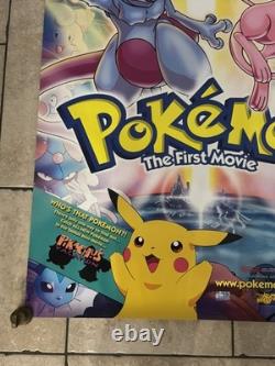 Affiche de cinéma originale Pokémon Le Premier Film 1999 Royaume-Uni format 27 x 40