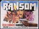 Affiche De Cinéma Originale Quad Ransom Sean Connery Tom Chantrell 1974