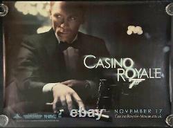 Affiche de cinéma originale Quad de Casino Royale Daniel Craig James Bond 2006