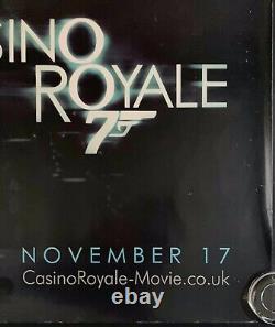Affiche de cinéma originale Quad de Casino Royale Daniel Craig James Bond 2006
