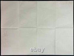 Affiche de cinéma originale Quad de Fantasia Mickey Mouse Walt Disney années 1980 RR