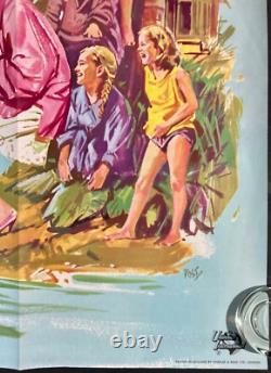 Affiche de cinéma originale Quad de Father Goose avec Cary Grant et Leslie Caron 1964