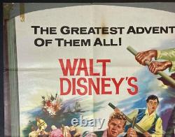 Affiche de cinéma originale Quad de La Famille Robinson Suisse John Mills Disney 1960