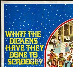 Affiche de cinéma originale Quad de Scrooge avec Albert Finney - Un chant de Noël 1970