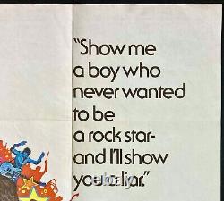Affiche de cinéma originale Quad de Stardust avec David Essex et Adam Faith en 1974