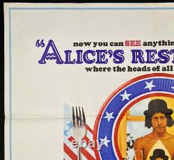 Affiche de cinéma originale Quad du film Alice's Restaurant d'Arthur Penn avec Arlo Guthrie 69